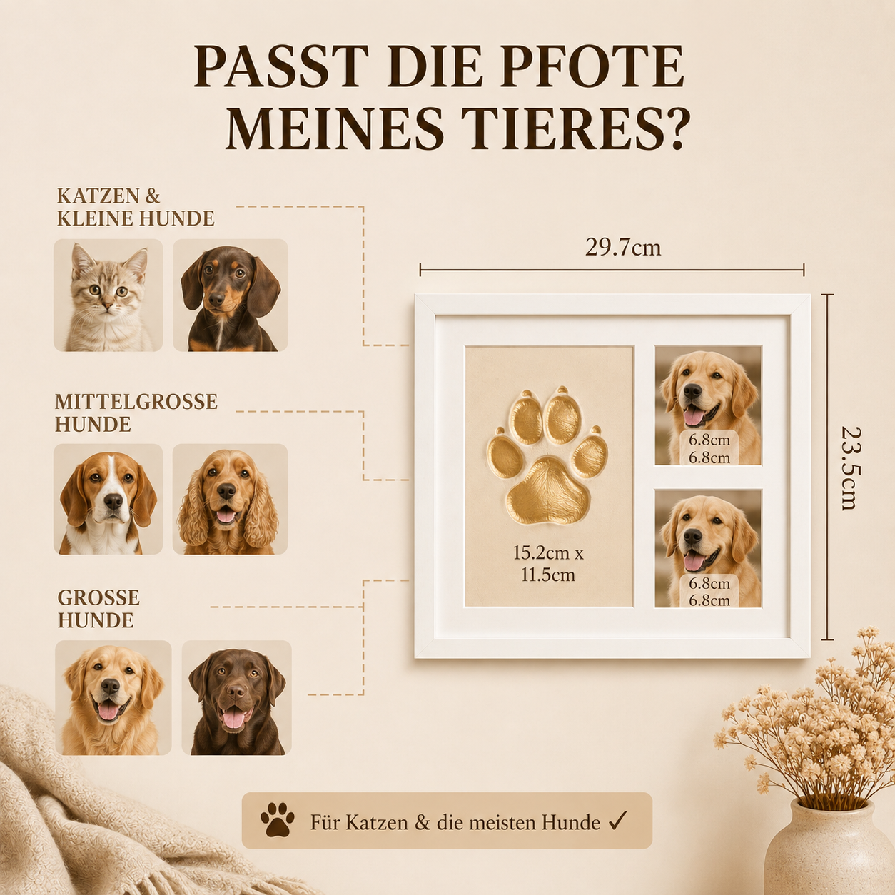 EverNear – Pfotenabdruck Erinnerungsset