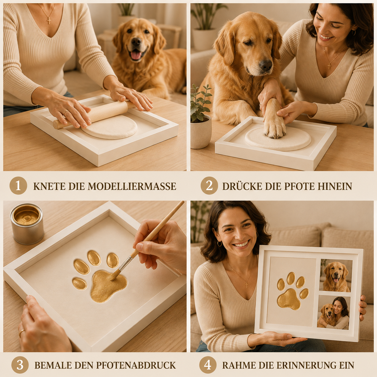 EverNear – Pfotenabdruck Erinnerungsset